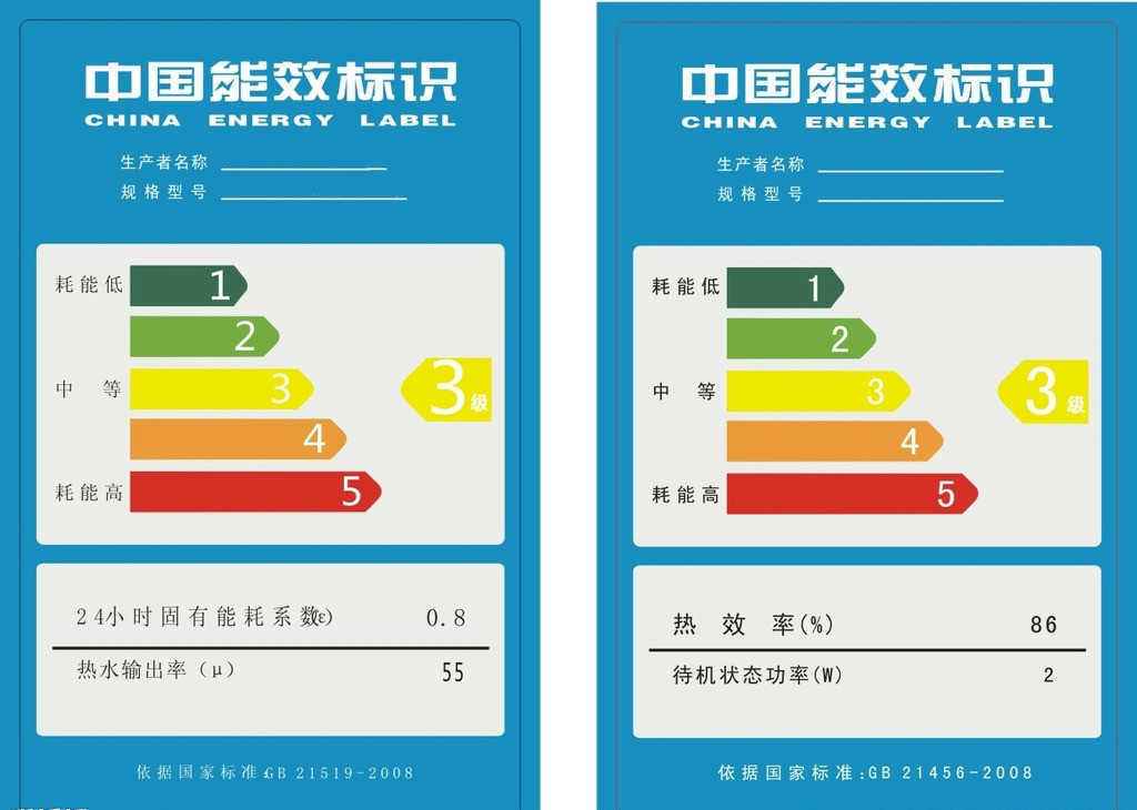 家電能效等級標(biāo)簽